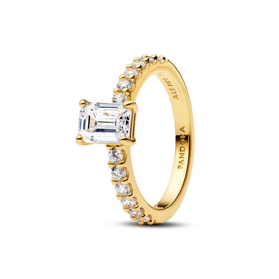 Anello Pandora Donna Classic Stone in Lega metallica Cubic Zirconia 164506C01-54 - 164506C01-54
